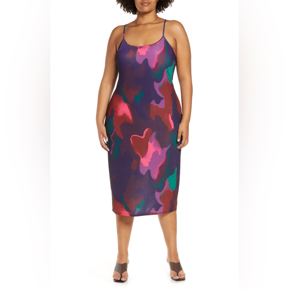 Midi Multicolor Tank Dress